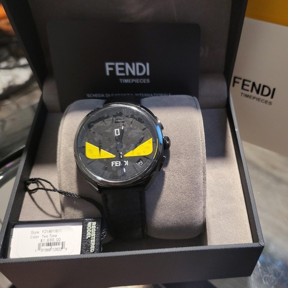 Fendi Brand New Bugs Black Dial Watch